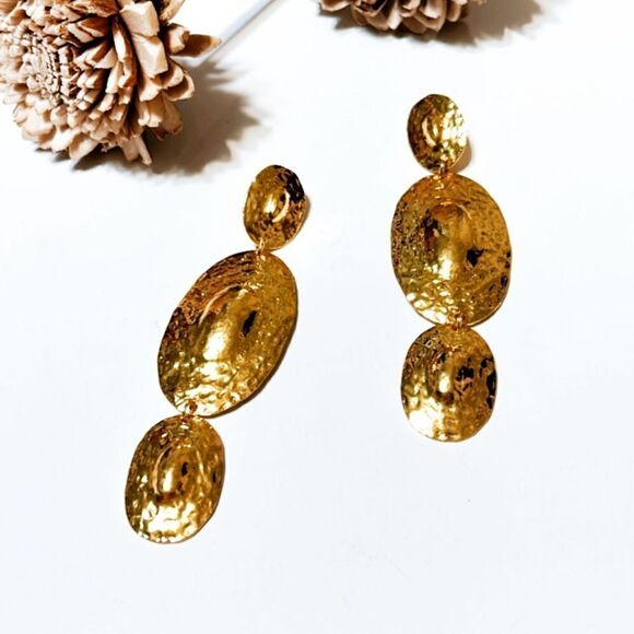 Geo dangle earrings M112 - Picture 2 of 6